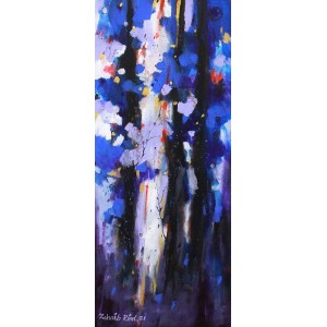 Zohaib Rind, 12 x 30 Inch, Acrylic on Canvas, Abstract Painting, AC-ZR-158